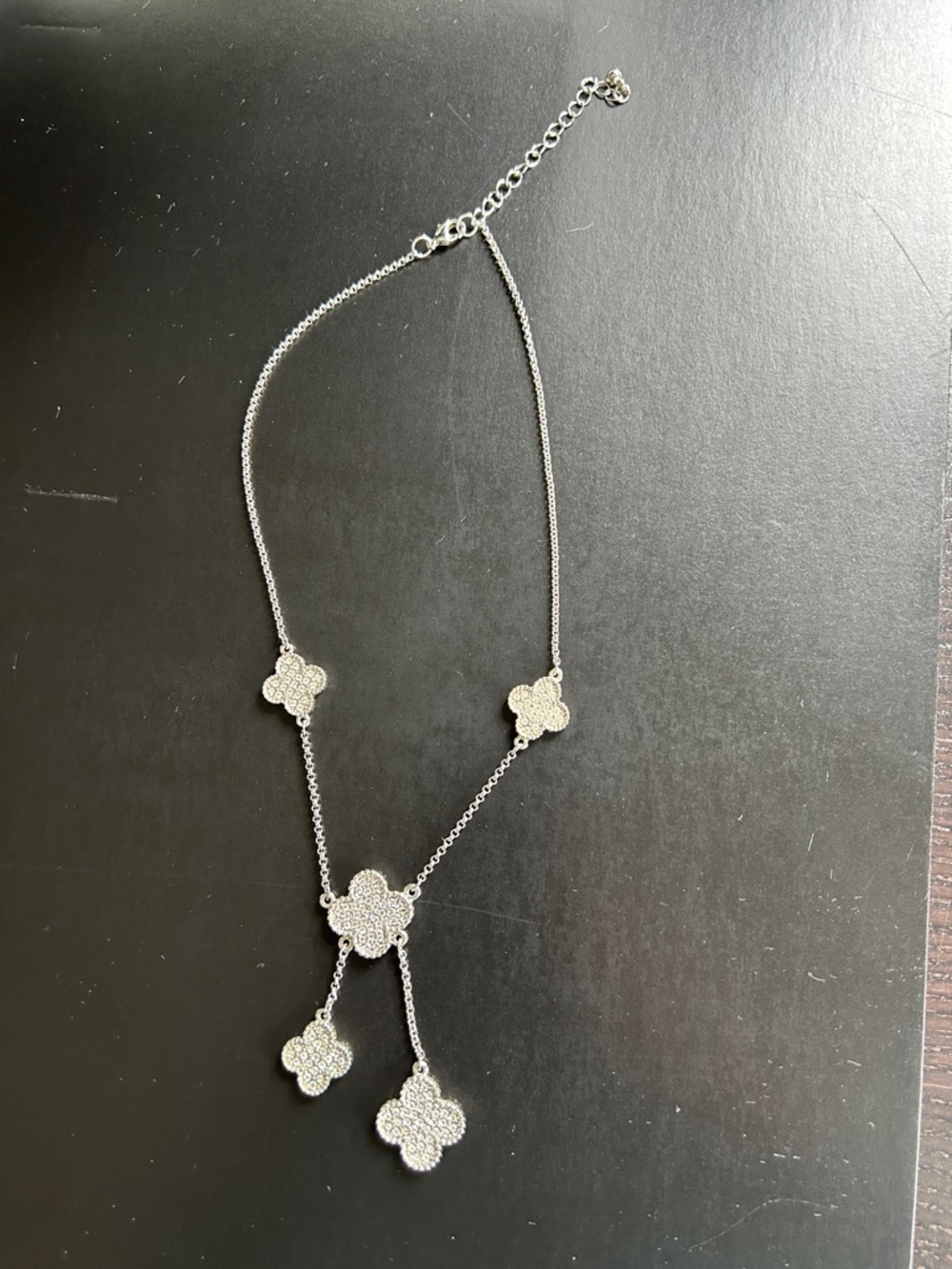 Park Lane Silver Clover Pendant Necklace